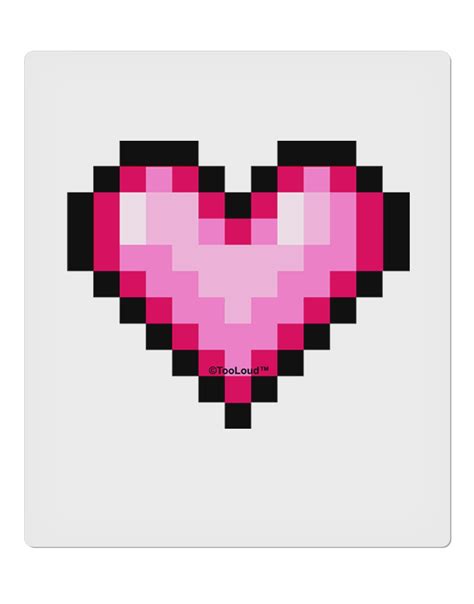 Pixel Heart Design B Valentines Day 9 X 105 Rectangular Static