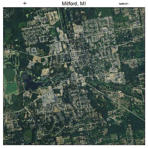 Aerial Photography Map Of Milford Mi Michigan