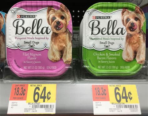 For beneful, these are the most common ingredients found within the first 5 dog food ingredients. Purina Bella Dog Food Coupons (+ Walmart Deal) - FamilySavings