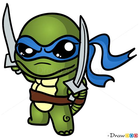 How To Draw Ninja Turtle Chibi