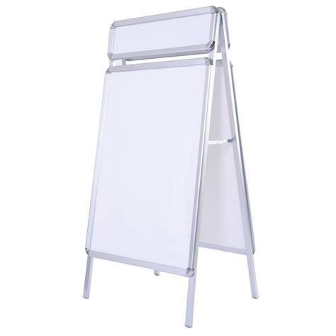 Double Sided A Frame Whiteboard Poster Stand Street Sign Display Board