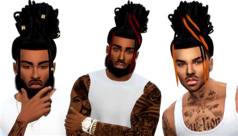 Formidable Sims 4 Black Guy Hairstyles For Voluminous Straight Hair Men