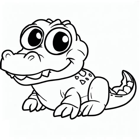 Desenhos De Um Crocodilo Bonito Para Colorir E Imprimir Colorironlinecom