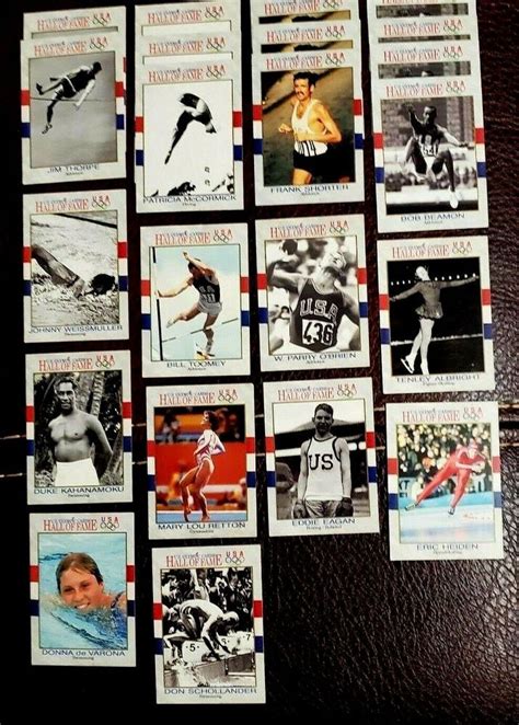Lot Of 22 Us Olympic 1991 Hall Of Fame Trading Cards By Impel Marketing