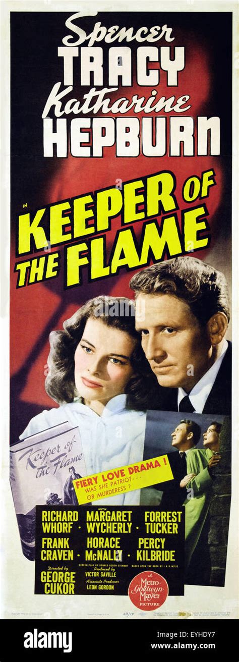 Poster Keeper Of The Flame Movie Poster Stock Photo Alamy