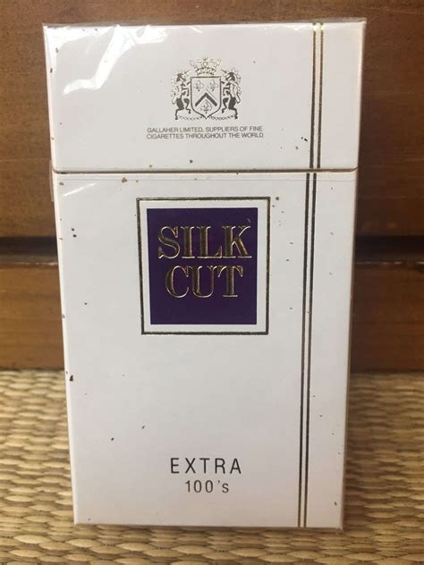 Silk Cut Extra 100s Cigarette Hard Pack Danlys Vintage Cigarette