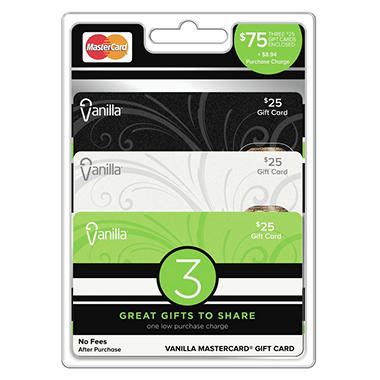 Mastercard is a registered trademark, and the circles design is a. Vanilla® MasterCard® $75 Value Gift Cards - 3 x $25 - Sam's Club