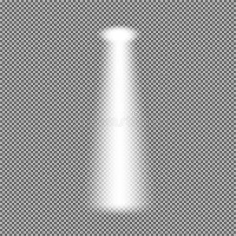Ufo Light Beam On Transparnt Background Stock Illustration