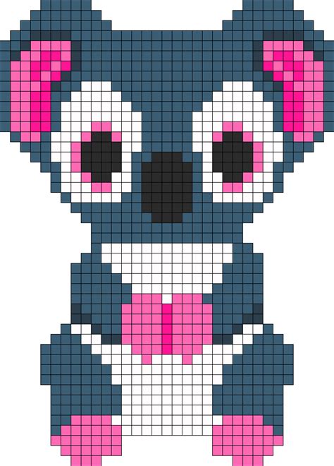 Koalas paintings search result at paintingvalley com. Kooky koala beanie boo | Perler bead art, Pixel art ...