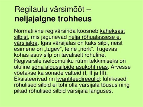 PPT - Eesti rahvamuusika ajaloolised kihid. Regilaulutraditsioon ...
