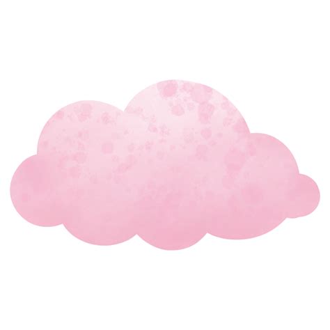 Pink Clouds Painted With Watercolor 28333680 Png