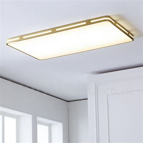 Ultra Thin Rectangle Led Modern Contemporary Nordic Style Flush Mount