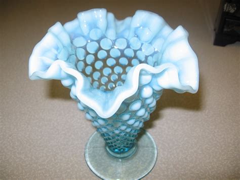Vintage Blue Fenton Glass Hobnail Vase By Julieboo1 On Etsy