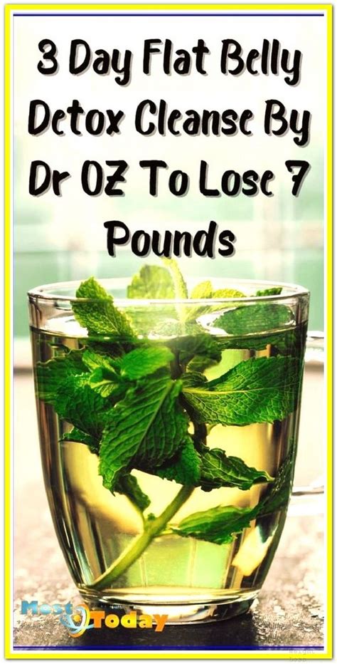 Day Flat Belly Detox Cleanse By Dr Oz To Lose Pounds Weight Loss Plan