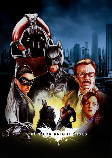 Tdkr Drew Struzan Style Batman Gotham Knight Dark Knight Batman