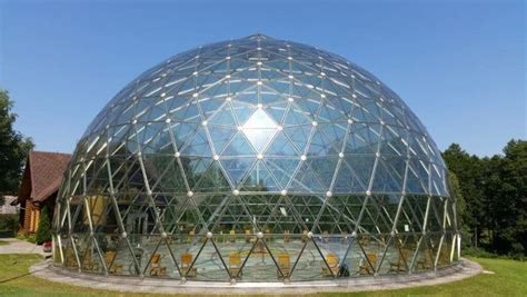 D23m Protective Geodesic Aluminium Glass Dome Geodesic Glass Domes