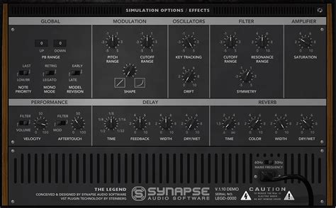 Test Synapse Audio The Legend Vst Synthesizer Amazonade
