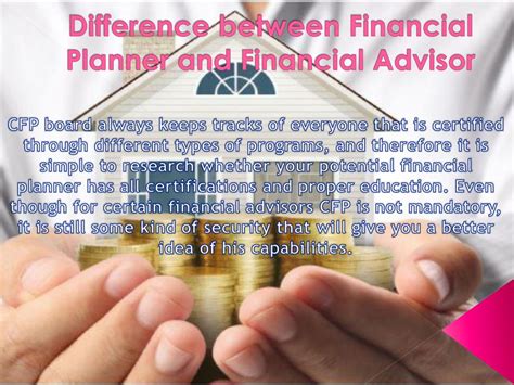 Ppt Difference Between Financial Planner And Financial Advisor