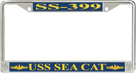 Uss Sea Cat Ss 399 License Plate Frame