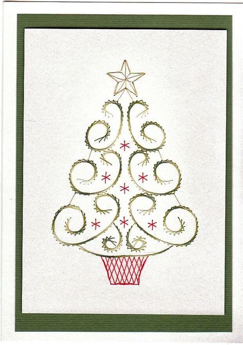 Free Paper Stitching Cards Patterns Loved This Tree Pattern The