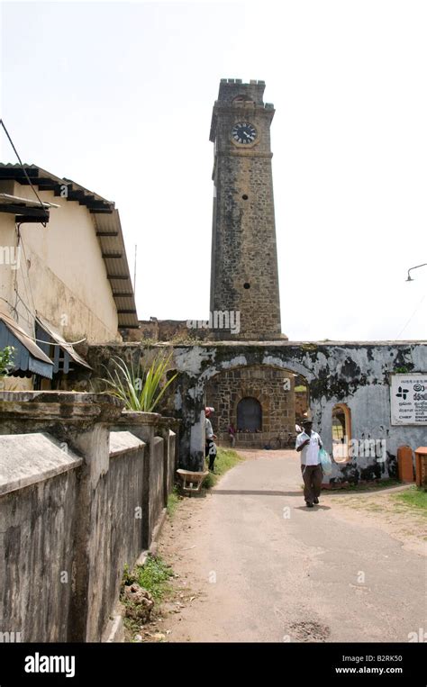 British Built Clock Tower Galle Fort Sri Lanka Stock Photo Alamy