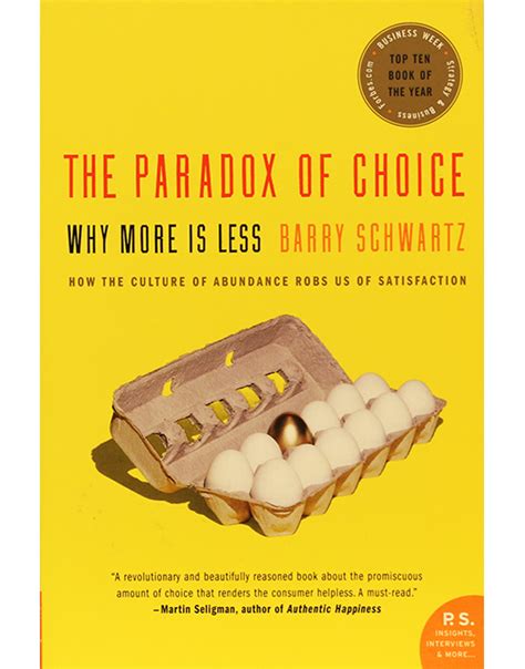 The Paradox Of Choice Barry Schwartz Langley Group