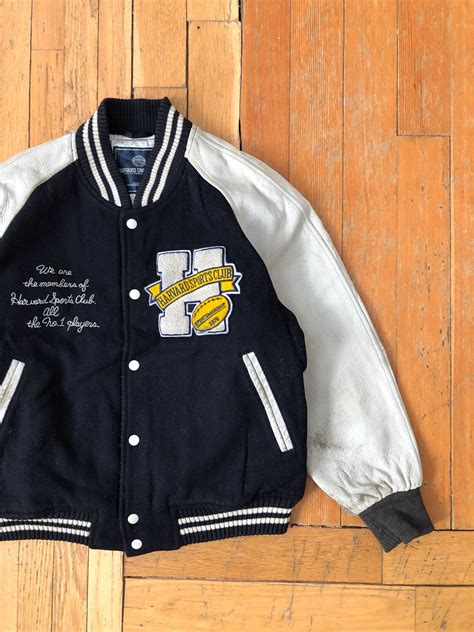 Vintage Vintage Harvard University Sports Club Varsity Jacket Grailed