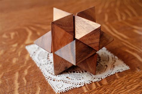How To Solve A 6 Piece Wooden 3d Puzzle Star Our Pastimes
