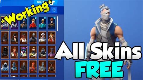 How To Get Every Skin In Fortnite For Free Fortnite Dev Youtube