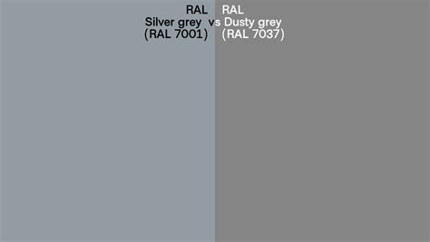 RAL Silver Grey Vs Dusty Grey Side By Side Comparison