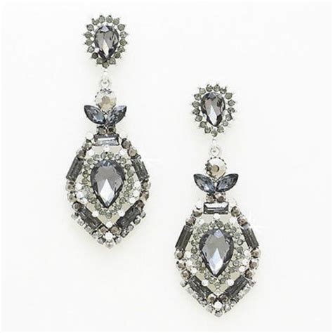 Details About Clearance Black Diamond Crystal Chandelier Earrings