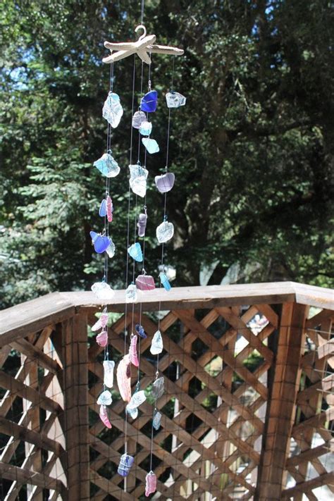 Sea Glass Wind Chime Sun Catcher Etsy Glass Wind Chimes Wind Chimes Sea Glass Wind Chime