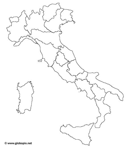 Il mercato più grande del mondo. Cartina Italia Politica Stilizzata | Cartina