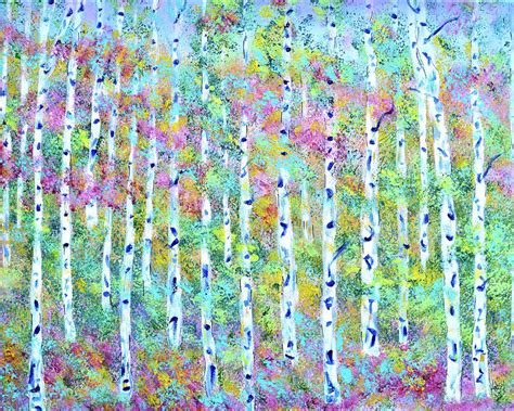 Pastel Aspens Painting By Kathy Symonds Fine Art America