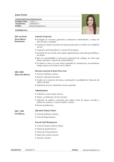 Descarga ejemplos de resume gratis y elabora el resumé adecuado para cada oferta de empleo. MUESTRAS DE CURRICULUM VITAE ~ Mini Image