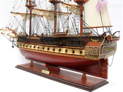 Uss Constitution Model Ship Tall Ships Wooden Handcrafted Ready Made