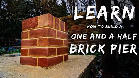 How To Build A Brick Pier Bricklaying For Beginners Ep16 Youtube