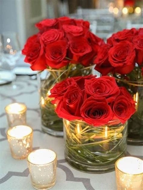 44 Stunning Valentine Table Centerpiece Ideas Homyhomee Decoração