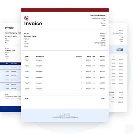 Painters Invoice Template Free