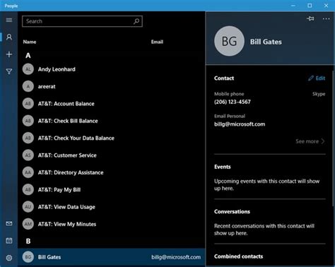 How To Use The People App In Windows 10 Dummies
