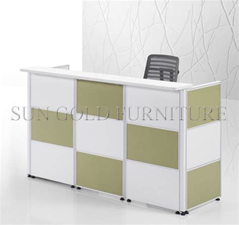 Wooden Furniture Office Counter Table Design Small Reception Desk Sz