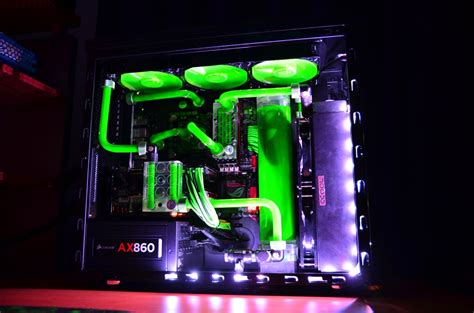 Green Molecule Modded Fractal Design Arc Mini R2 Custom