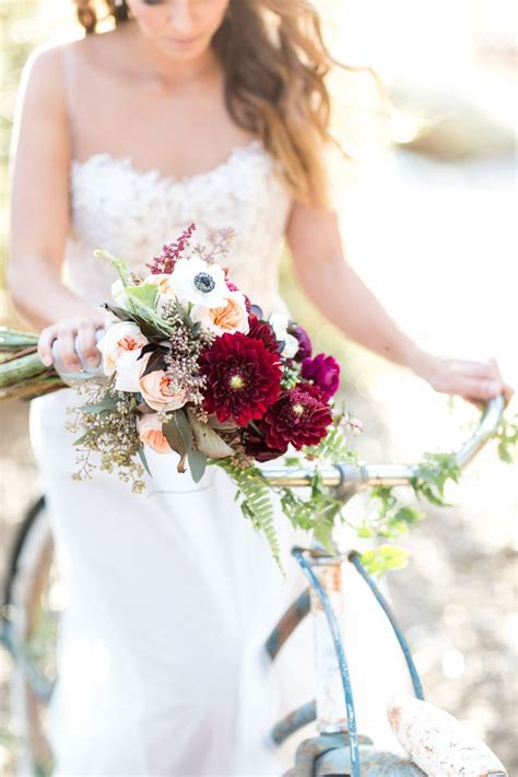 Organic Jewel Tone Wedding Inspiration Jewel Tone Wedding Burgundy