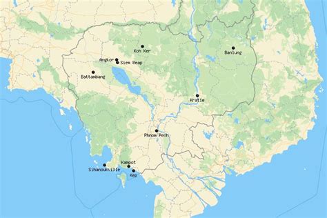 10 Best Places To Visit In Cambodia Map Touropia