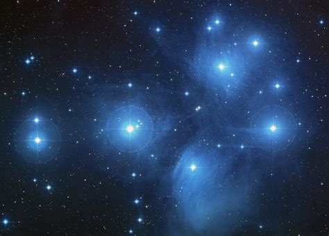 Pleiades Star Cluster Messier 45 Constellation Guide