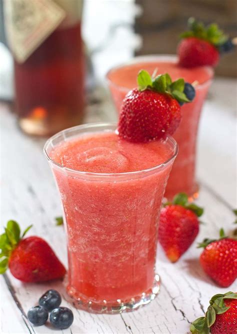 Rose And Strawberry Wine Slushies The Hottest Cool Drink Of The