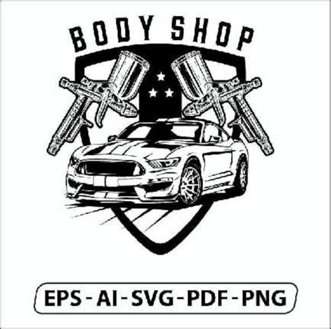 Paint Body Shop Logo Design Paint Body Shop Logo Design Etsy