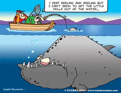 Tundra Comics © Fishing Cartoon Drowning Worms