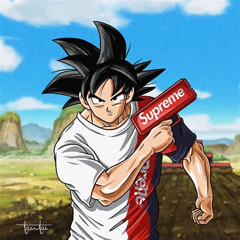 Goku X Supreme Sweetwear Anime Hd Phone Wallpaper Pxfuel
