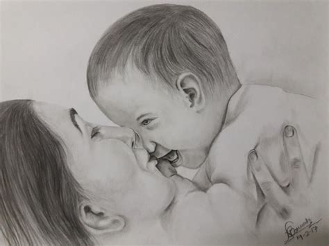 Recklessly Mother And Son Sketch Images